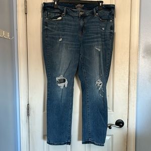 Torrid vintage stretch distressed boyfriend straight jeans size 20 regular